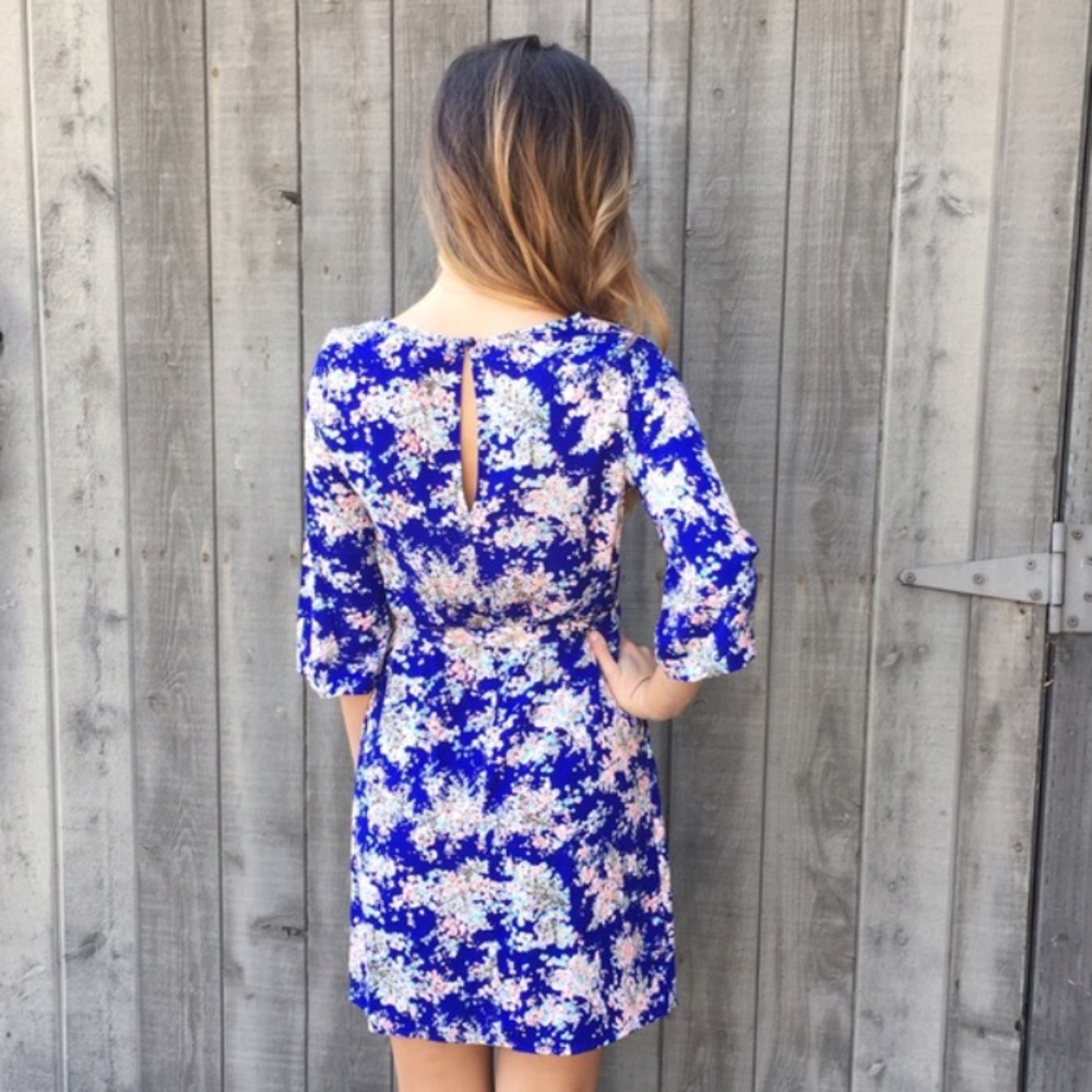 Gorgeous Royal Blue Floral Dress!  💙❤️ - Picture 4 of 8